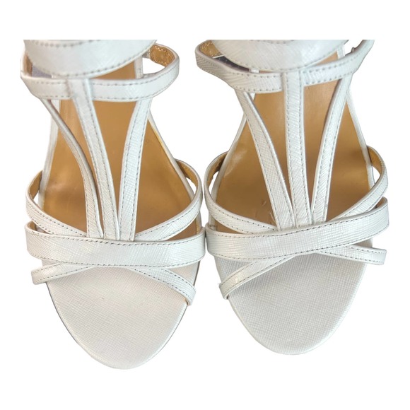 Nine West Strappy White Heels - Picture 4 of 9